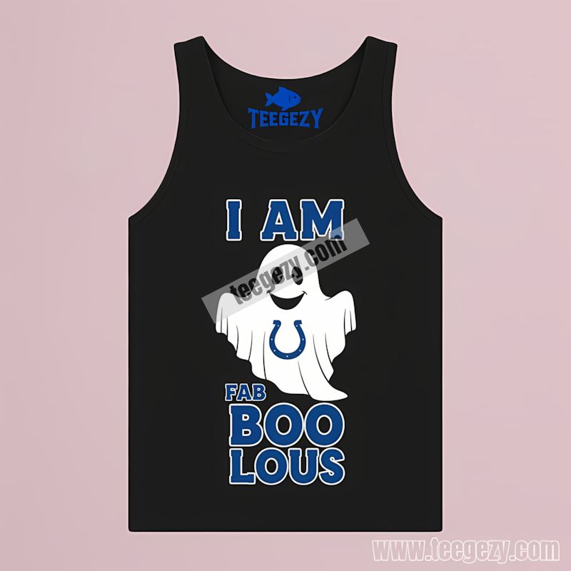 I Am Fab Boo Lous Indianapolis Colts Ghost Sports Tanktop I Am Fab Boo Lous Indianapolis Colts Ghost Sports Tanktop