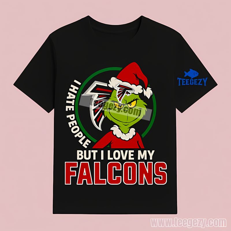 I Hate People But Love Atlanta Falcons Grinch T-Shirt I Hate People But Love Atlanta Falcons Grinch T-Shirt