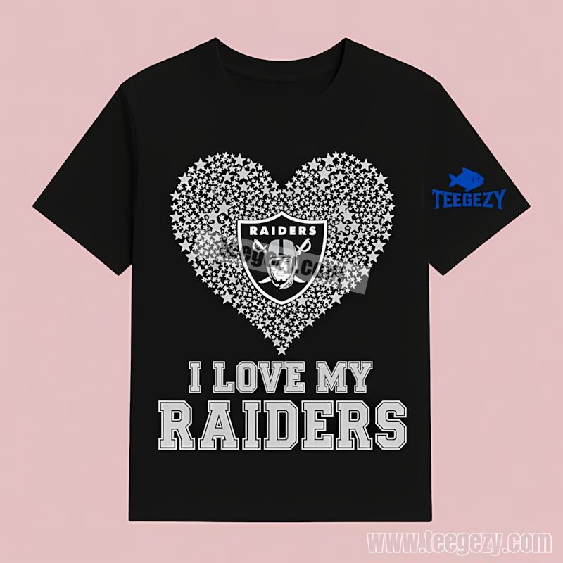 I Love My Raiders Heart Fan Las Vegas Raiders Classic T-Shirt I Love My Raiders Heart Fan Las Vegas Raiders Classic T-Shirt