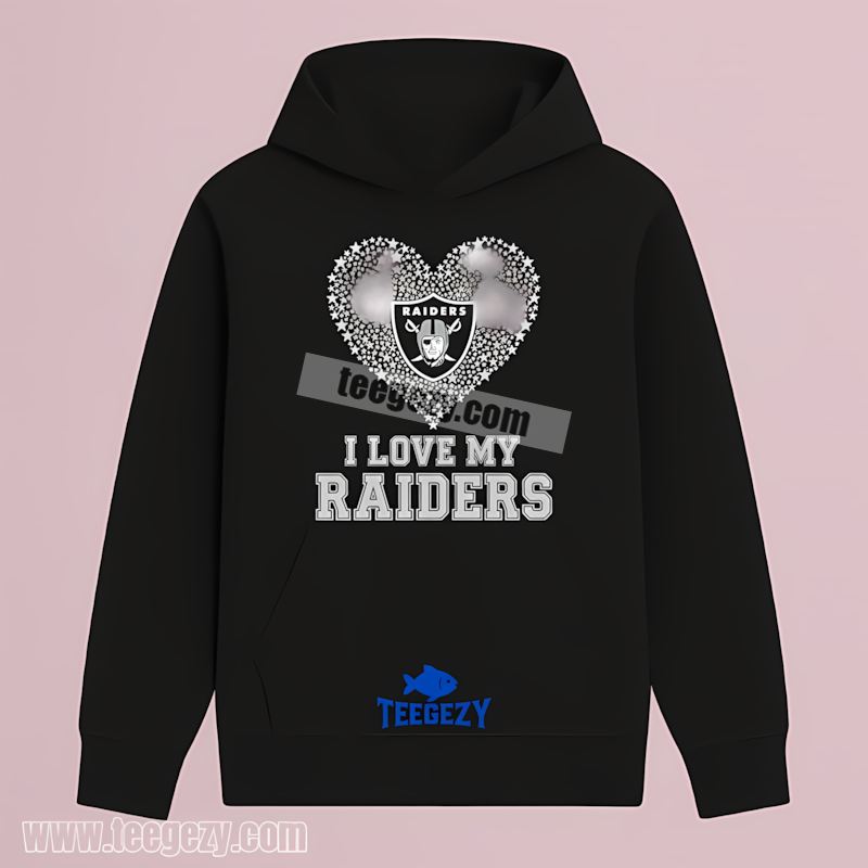 I Love My Raiders Heart Fan Las Vegas Raiders Classic Hoodie I Love My Raiders Heart Fan Las Vegas Raiders Classic Hoodie