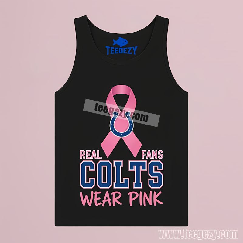 Indianapolis Colts Breast Cancer Awareness Fans Wear Pink Tanktop Indianapolis Colts Breast Cancer Awareness Fans Wear Pink Tanktop