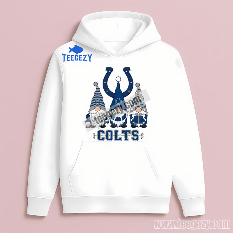 Indianapolis Colts Christmas Gnomes Color Hoodie Indianapolis Colts Christmas Gnomes Color Hoodie