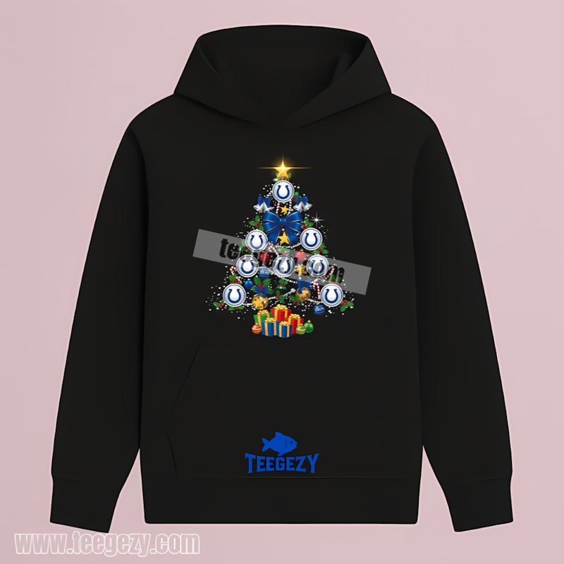 Indianapolis Colts Christmas Tree Logo Adults Hoodie Indianapolis Colts Christmas Tree Logo Adults Hoodie