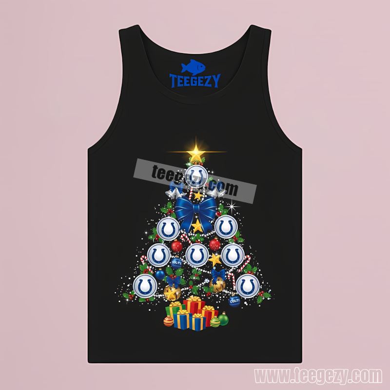 Indianapolis Colts Christmas Tree Logo Adults Tanktop Indianapolis Colts Christmas Tree Logo Adults Tanktop