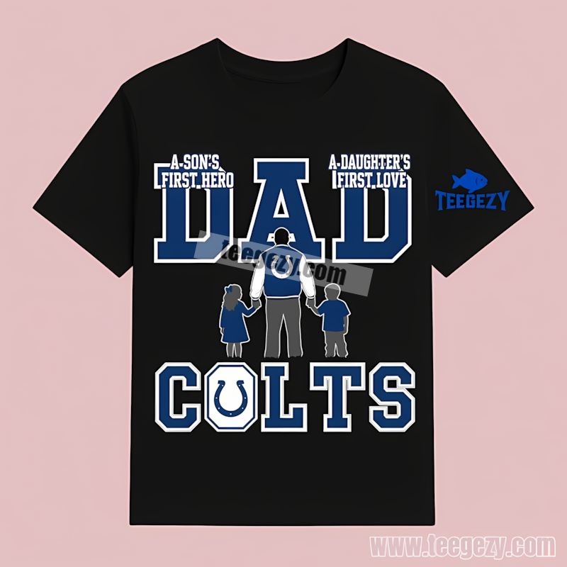 Indianapolis Colts Dad Hero Daughters Love Sports T-Shirt Indianapolis Colts Dad Hero Daughters Love Sports T-Shirt