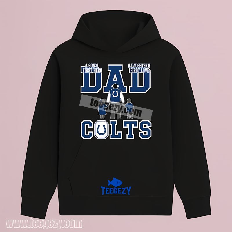 Indianapolis Colts Dad Hero Daughters Love Sports Hoodie Indianapolis Colts Dad Hero Daughters Love Sports Hoodie