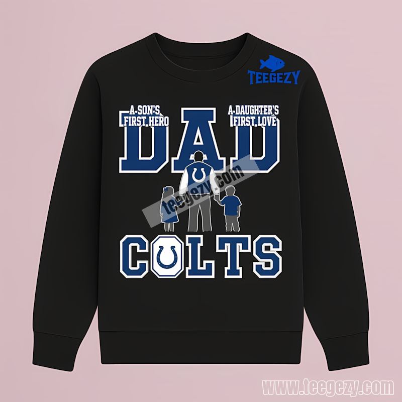 Indianapolis Colts Dad Hero Daughters Love Sports Long Sleeve Indianapolis Colts Dad Hero Daughters Love Sports Long Sleeve