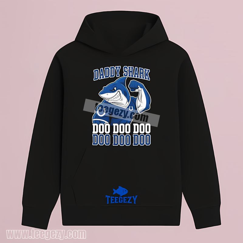 Indianapolis Colts Daddy Shark Trendy Hoodie Indianapolis Colts Daddy Shark Trendy Hoodie