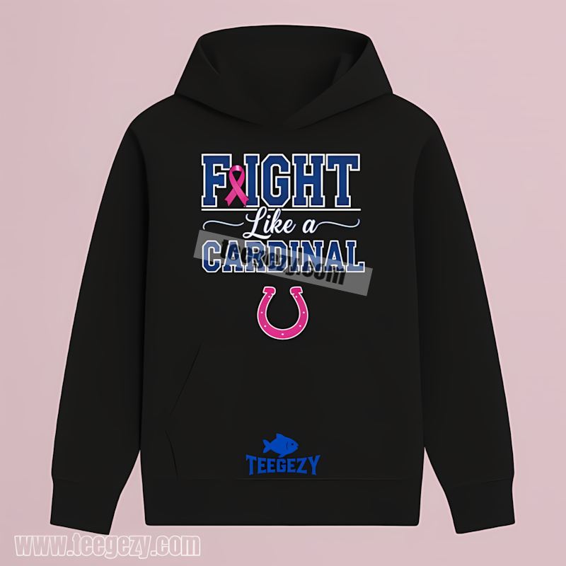 Indianapolis Colts Fight Like A Cowboy Breast Cancer Hoodie Indianapolis Colts Fight Like A Cowboy Breast Cancer Hoodie
