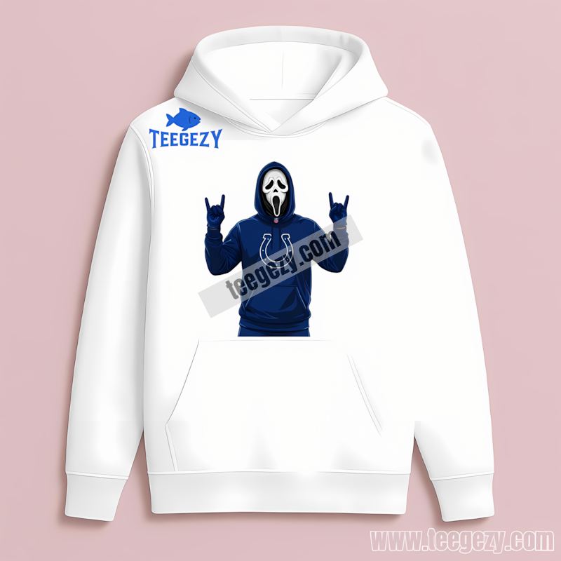 Indianapolis Colts Ghostface Spooky Vintage Hoodie Indianapolis Colts Ghostface Spooky Vintage Hoodie