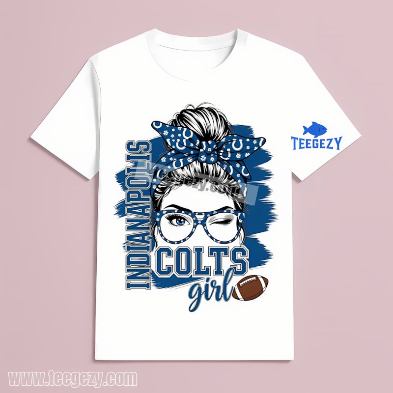 Indianapolis Colts Girl Sports Fan T-Shirt Indianapolis Colts Girl Sports Fan T-Shirt