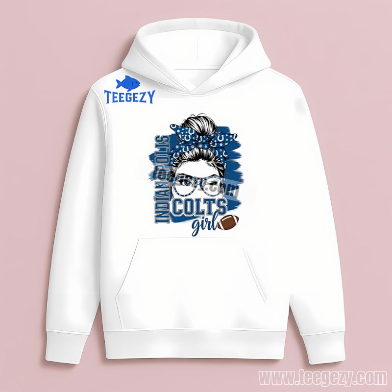 Indianapolis Colts Girl Sports Fan Hoodie Indianapolis Colts Girl Sports Fan Hoodie