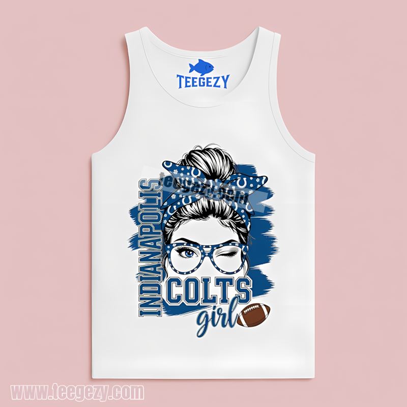 Indianapolis Colts Girl Sports Fan Tanktop Indianapolis Colts Girl Sports Fan Tanktop