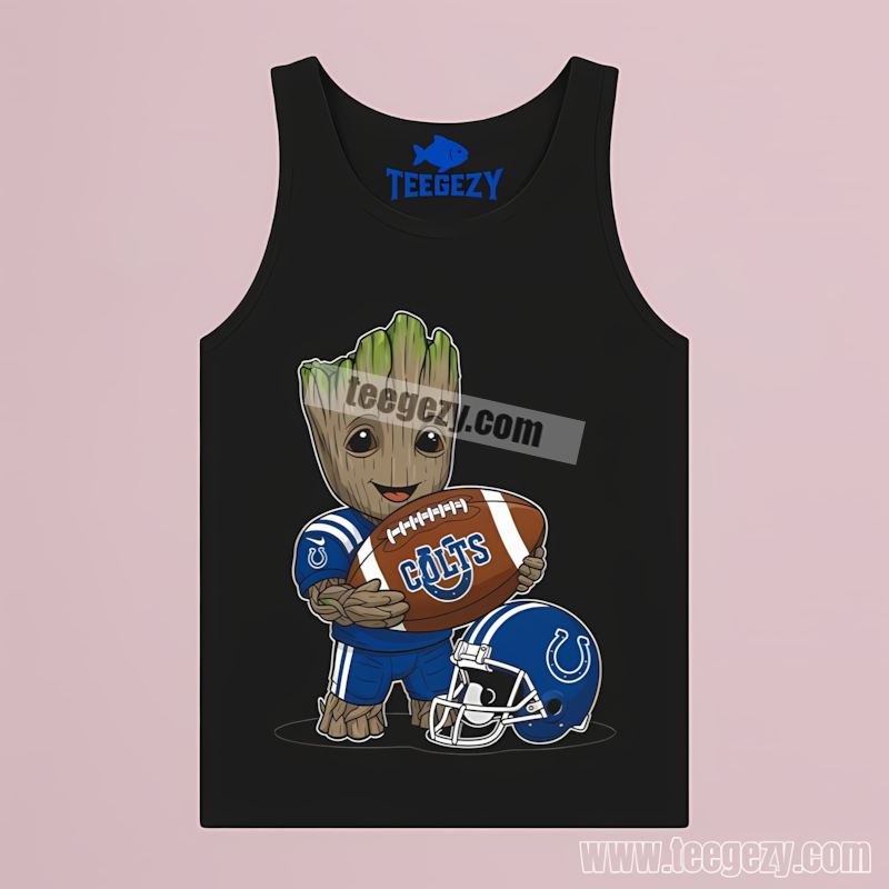 Indianapolis Colts Groot Football Trendy Tanktop Indianapolis Colts Groot Football Trendy Tanktop