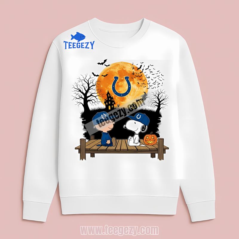 Indianapolis Colts Halloween Charlie Brown And Snoopy Long Sleeve Indianapolis Colts Halloween Charlie Brown And Snoopy Long Sleeve