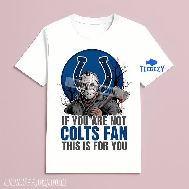 Indianapolis Colts Halloween Jason Voorhees Retro T-Shirt Indianapolis Colts Halloween Jason Voorhees Retro T-Shirt