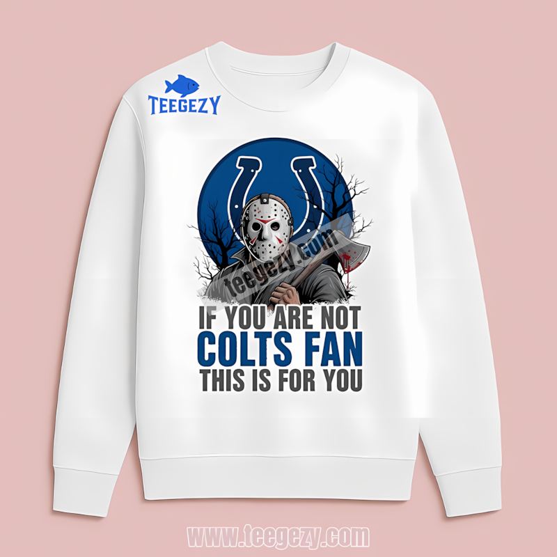 Indianapolis Colts Halloween Jason Voorhees Retro Long Sleeve Indianapolis Colts Halloween Jason Voorhees Retro Long Sleeve