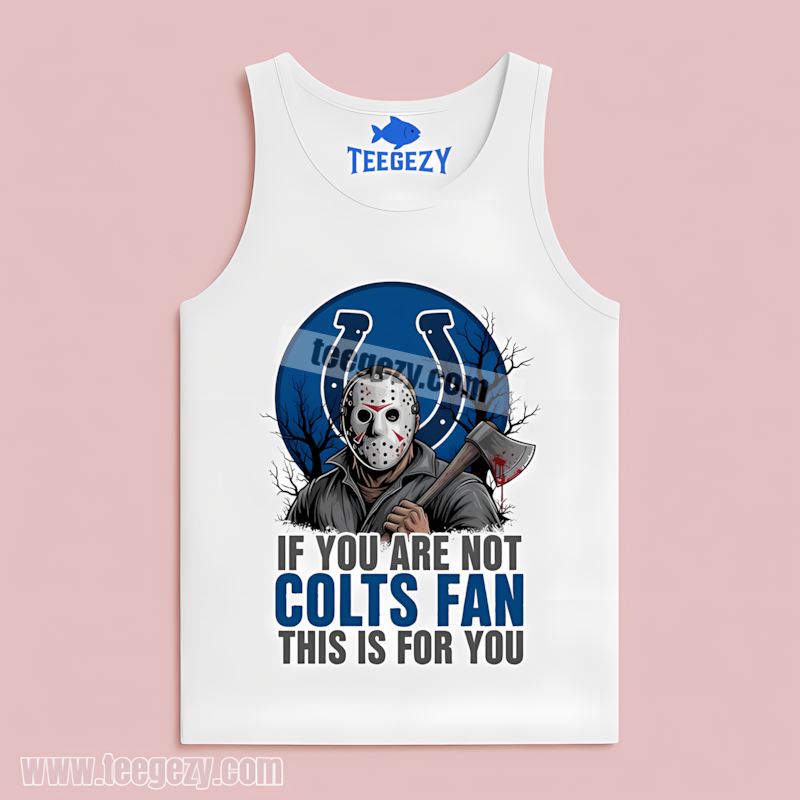 Indianapolis Colts Halloween Jason Voorhees Retro Tanktop Indianapolis Colts Halloween Jason Voorhees Retro Tanktop