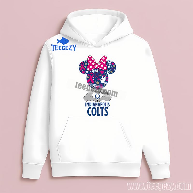 Indianapolis Colts Minnie Mouse Breast Cancer Awareness Hoodie Indianapolis Colts Minnie Mouse Breast Cancer Awareness Hoodie