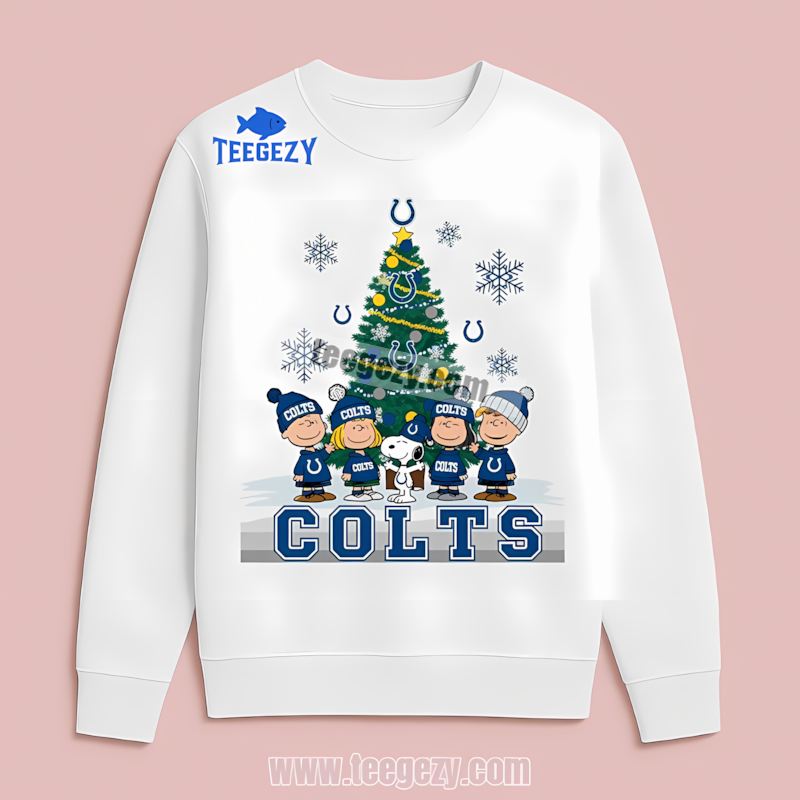 Indianapolis Colts Peanuts Christmas Unisex Long Sleeve Indianapolis Colts Peanuts Christmas Unisex Long Sleeve