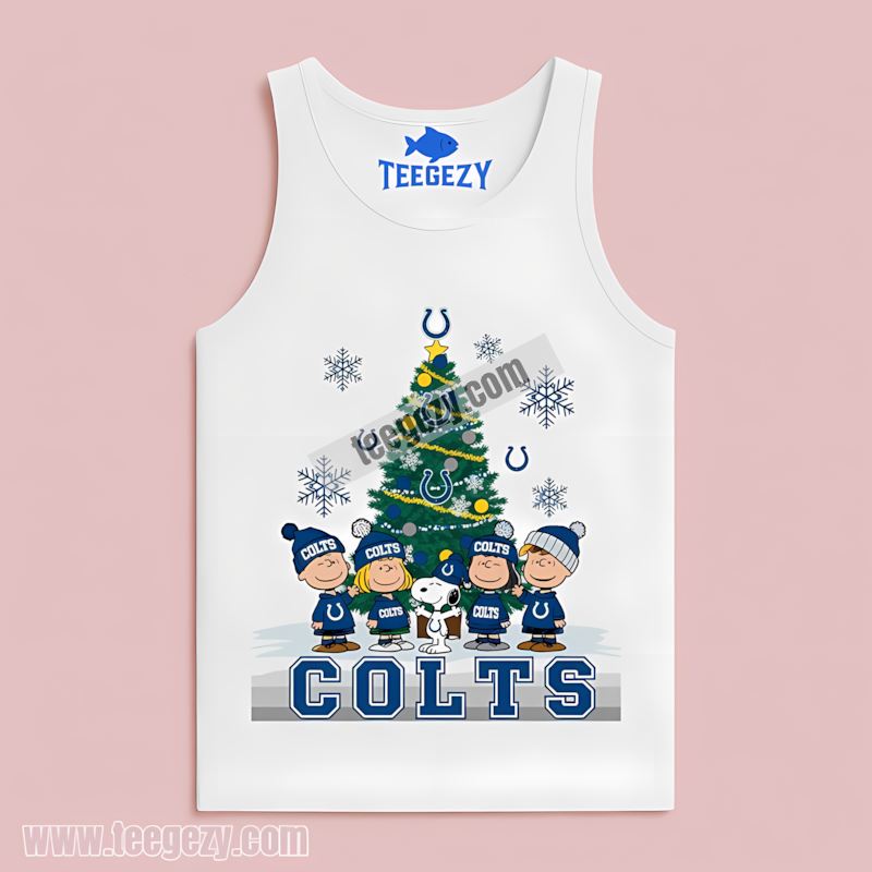 Indianapolis Colts Peanuts Christmas Unisex Tanktop Indianapolis Colts Peanuts Christmas Unisex Tanktop