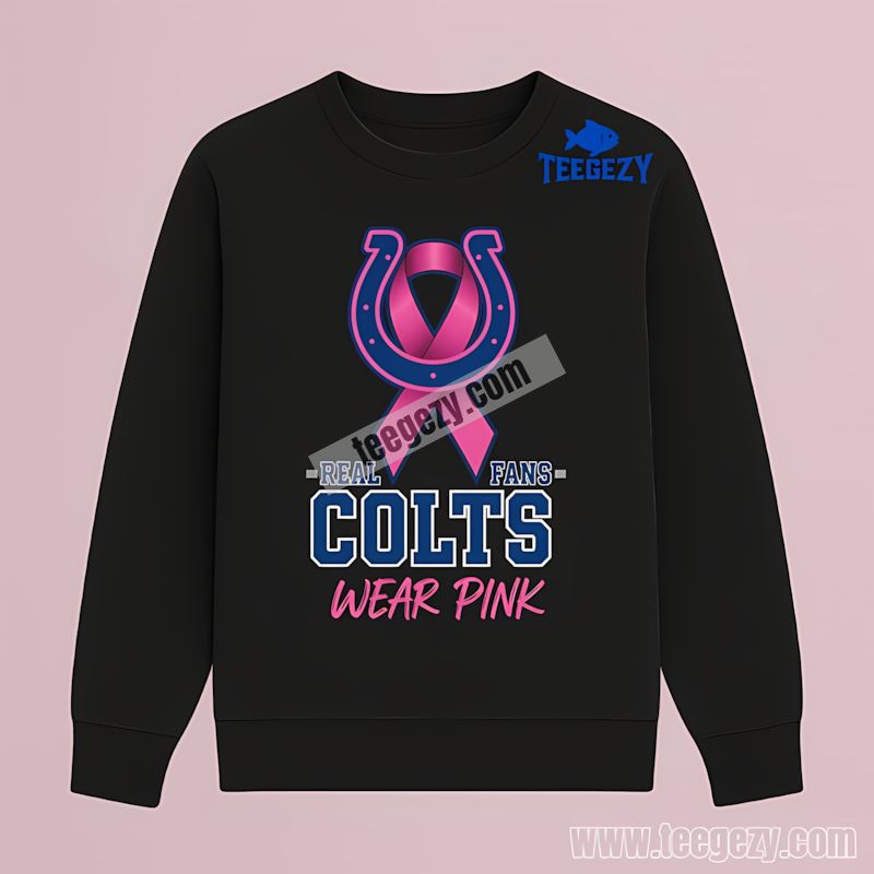 Indianapolis Colts Real Fans Wear Pink Long Sleeve Indianapolis Colts Real Fans Wear Pink Long Sleeve