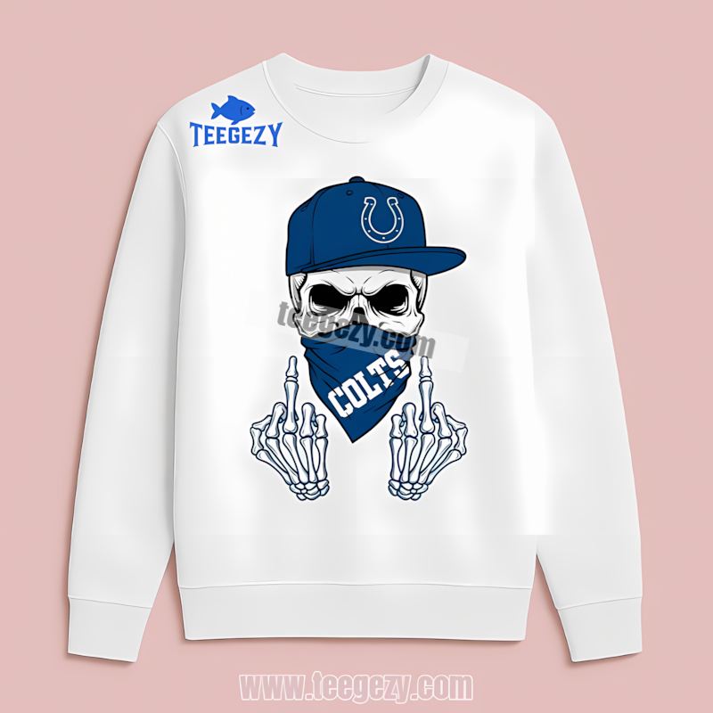 Indianapolis Colts Skull Bandana Cotton Long Sleeve Indianapolis Colts Skull Bandana Cotton Long Sleeve