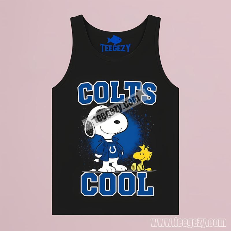 Indianapolis Colts Snoopy Cool Cotton Tanktop Indianapolis Colts Snoopy Cool Cotton Tanktop