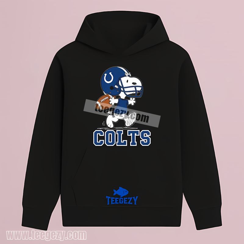 Indianapolis Colts Snoopy Football Running Hoodie Indianapolis Colts Snoopy Football Running Hoodie