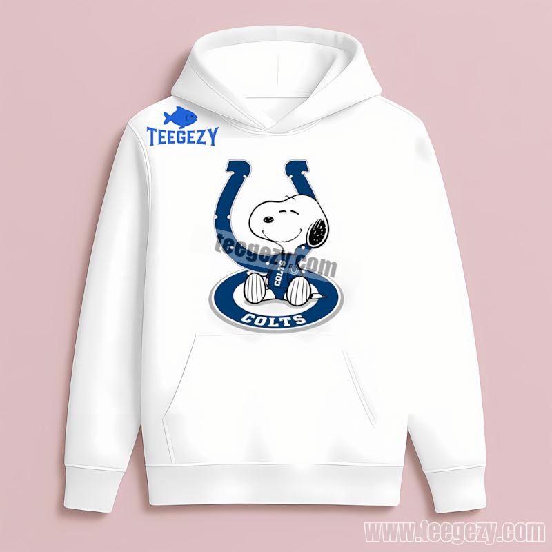 Indianapolis Colts Snoopy Tattoo Logo On Arm Hoodie Indianapolis Colts Snoopy Tattoo Logo On Arm Hoodie