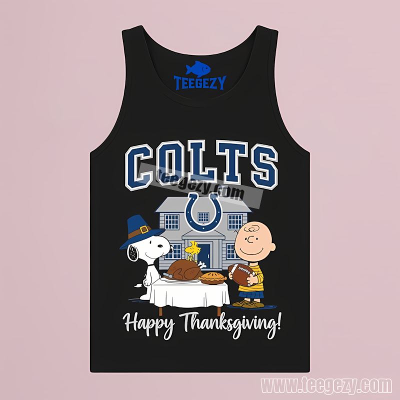 Indianapolis Colts Snoopy Thanksgiving Retro Tanktop Indianapolis Colts Snoopy Thanksgiving Retro Tanktop