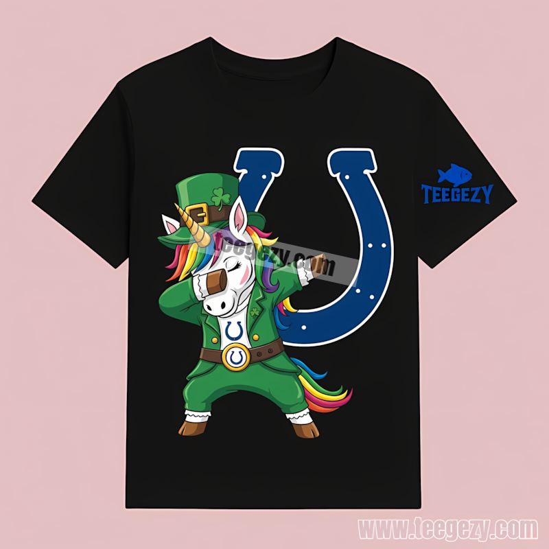 Indianapolis Colts St Patricks Day Dabbing Unicorn T-Shirt Indianapolis Colts St Patricks Day Dabbing Unicorn T-Shirt