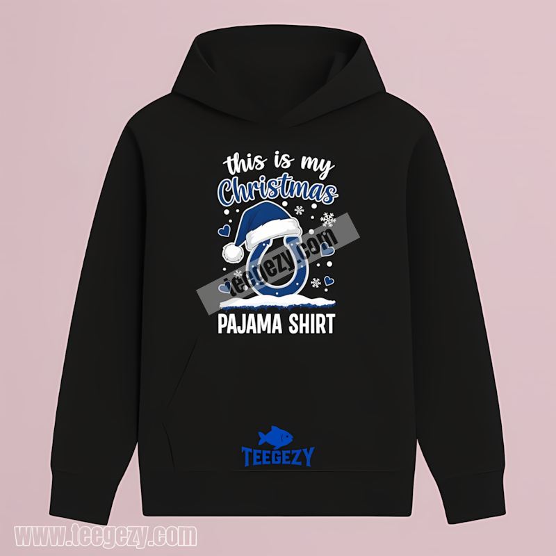 Indianapolis Colts This Is My Christmas Pajama Hoodie Indianapolis Colts This Is My Christmas Pajama Hoodie