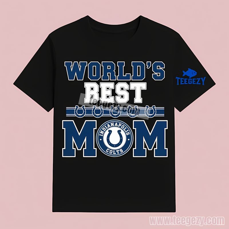 Indianapolis Colts Worlds Best Mom Retro T-Shirt Indianapolis Colts Worlds Best Mom Retro T-Shirt