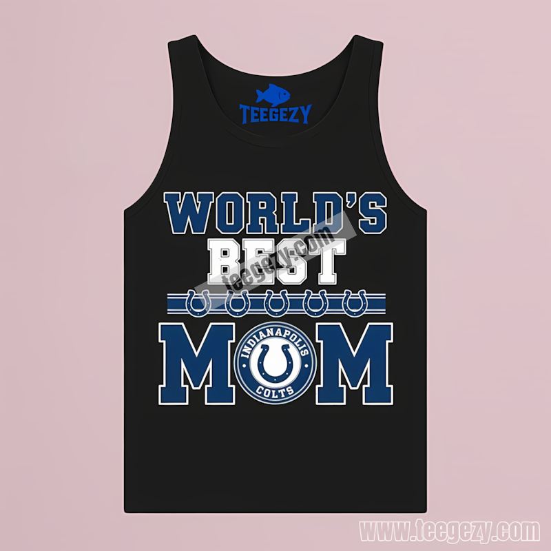 Indianapolis Colts Worlds Best Mom Retro Tanktop Indianapolis Colts Worlds Best Mom Retro Tanktop