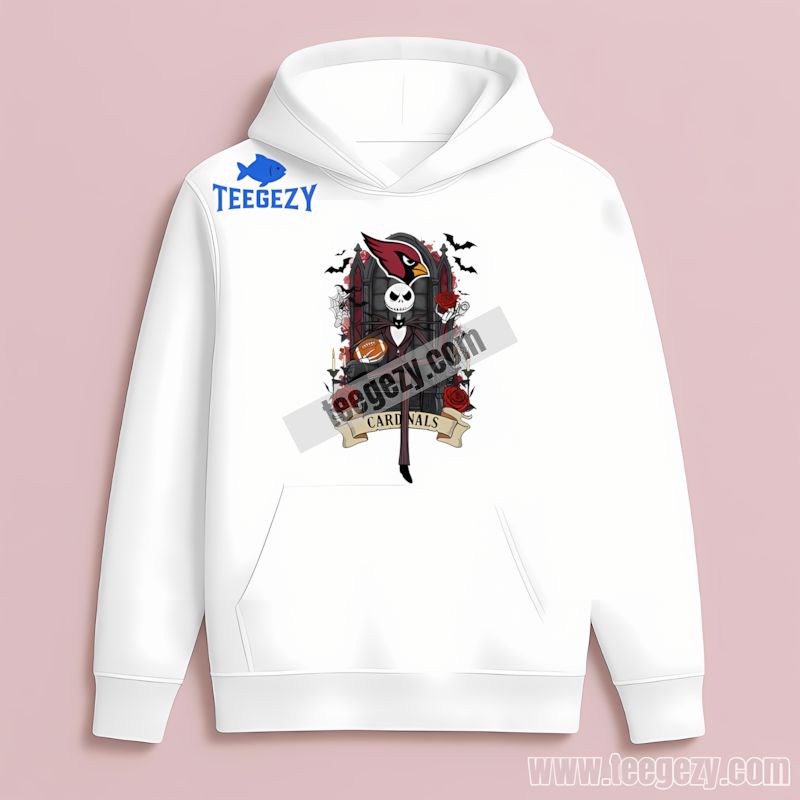 Jack Skellington Arizona Cardinals Throne Adults Hoodie Jack Skellington Arizona Cardinals Throne Adults Hoodie