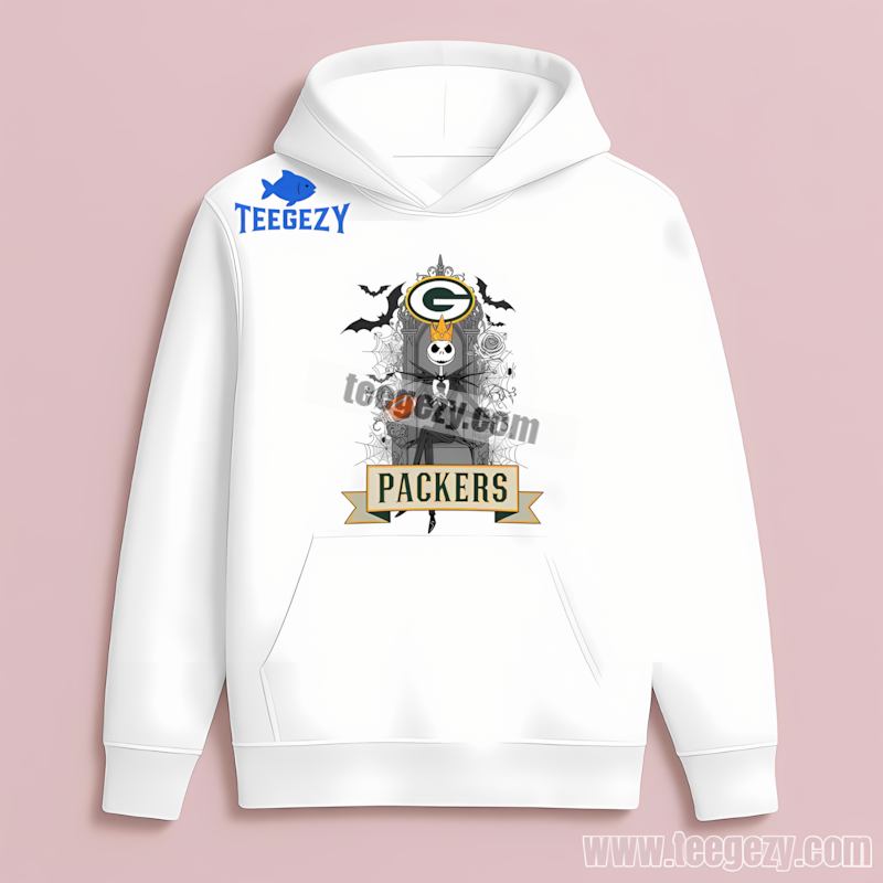 Jack Skellington Green Bay Packers Throne Hoodie Classic Jack Skellington Green Bay Packers Throne Hoodie Classic