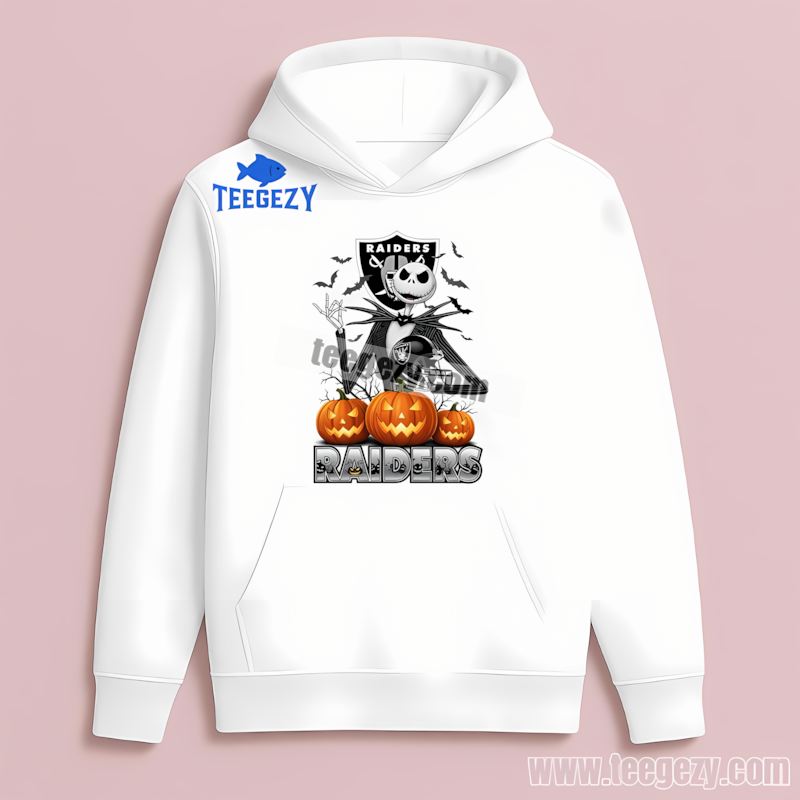 Jack Skellington Halloween Pumpkin Las Vegas Raiders Vintage Hoodie Jack Skellington Halloween Pumpkin Las Vegas Raiders Vintage Hoodie
