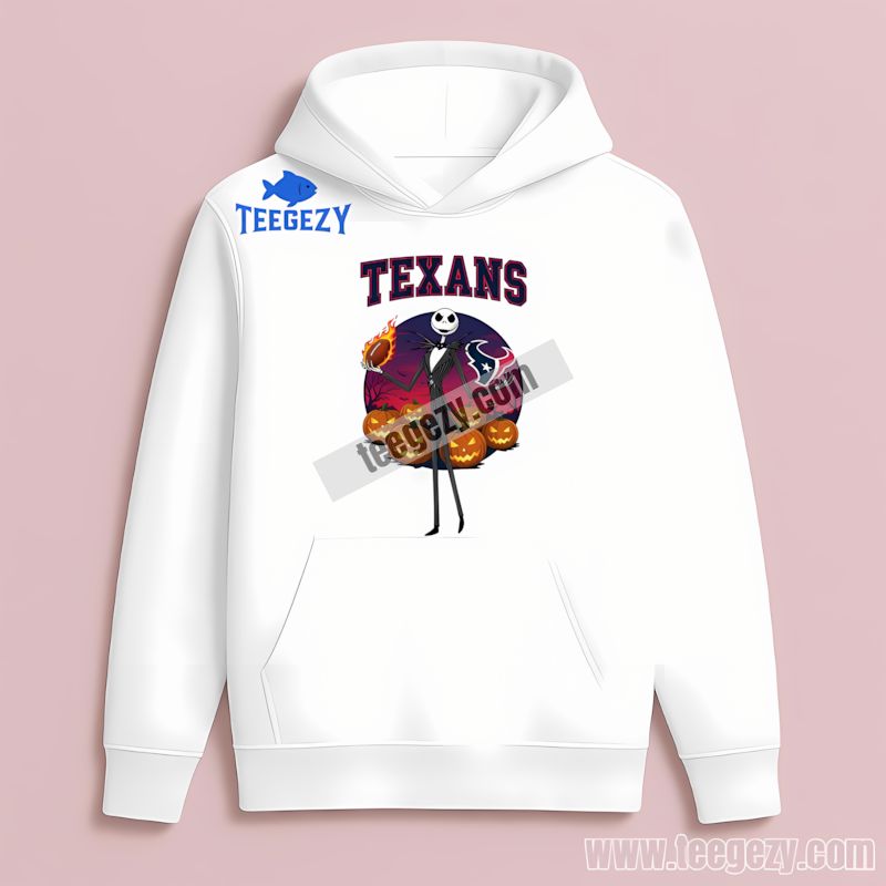 Jack Skellington Houston Texans Halloween Hoodie Jack Skellington Houston Texans Halloween Hoodie