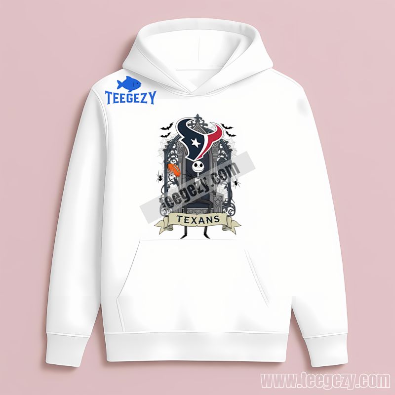 Jack Skellington Houston Texans Throne Vintage Hoodie Jack Skellington Houston Texans Throne Vintage Hoodie