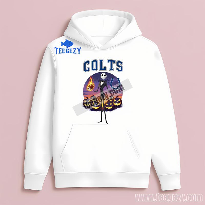 Jack Skellington Indianapolis Colts Halloween Hoodie Jack Skellington Indianapolis Colts Halloween Hoodie