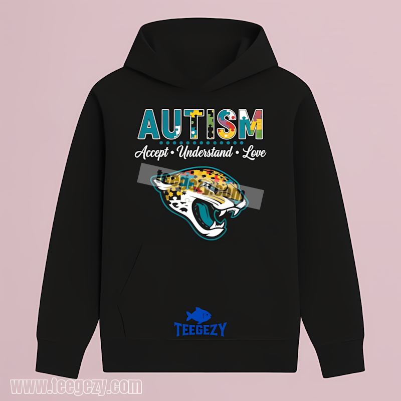Jacksonville Jaguars Autism Awareness Accept Love Graphic Hoodie Jacksonville Jaguars Autism Awareness Accept Love Graphic Hoodie