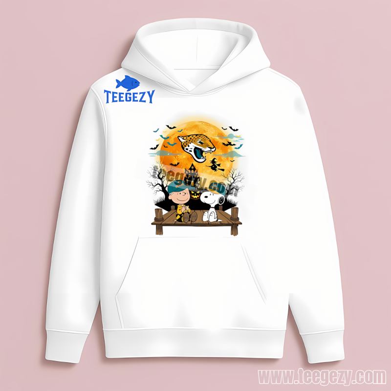 Jacksonville Jaguars Charlie Brown Snoopy Halloween Color Hoodie Jacksonville Jaguars Charlie Brown Snoopy Halloween Color Hoodie