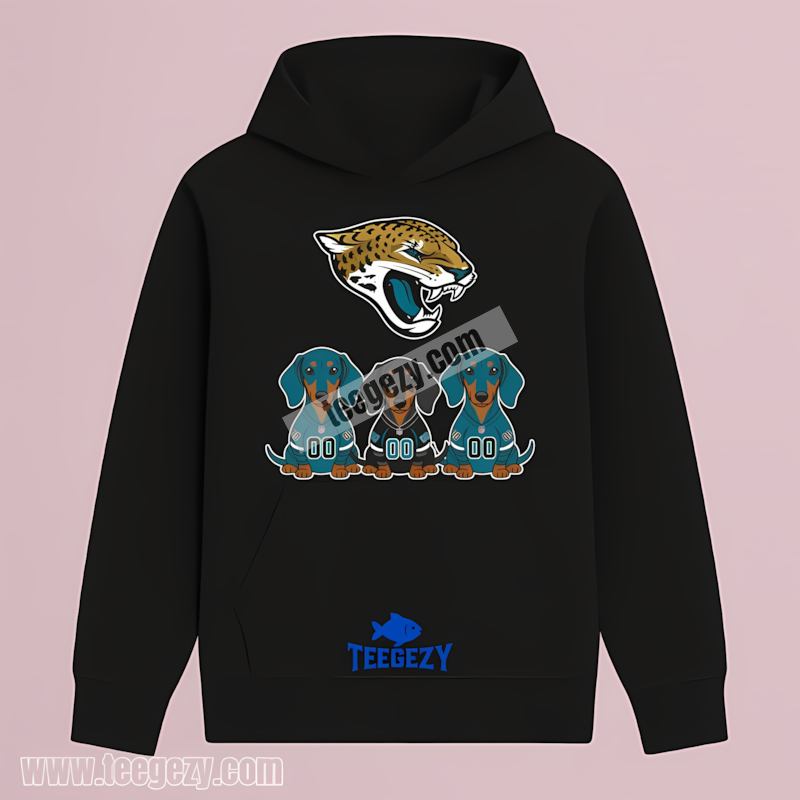 Jacksonville Jaguars Dachshund Dog Lovers Retro Hoodie Jacksonville Jaguars Dachshund Dog Lovers Retro Hoodie