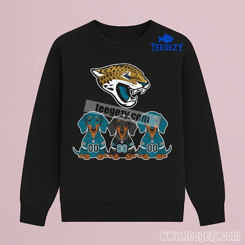 Jacksonville Jaguars Dachshund Dog Lovers Retro Long Sleeve Jacksonville Jaguars Dachshund Dog Lovers Retro Long Sleeve