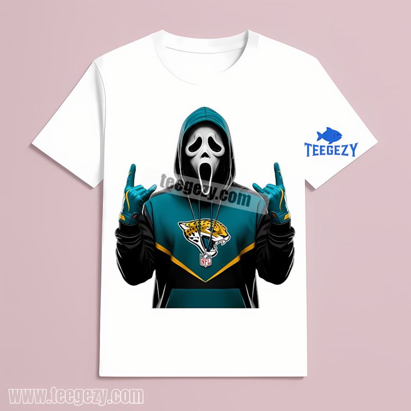 Jacksonville Jaguars Ghostface Spooky Halloween Cotton Shirt