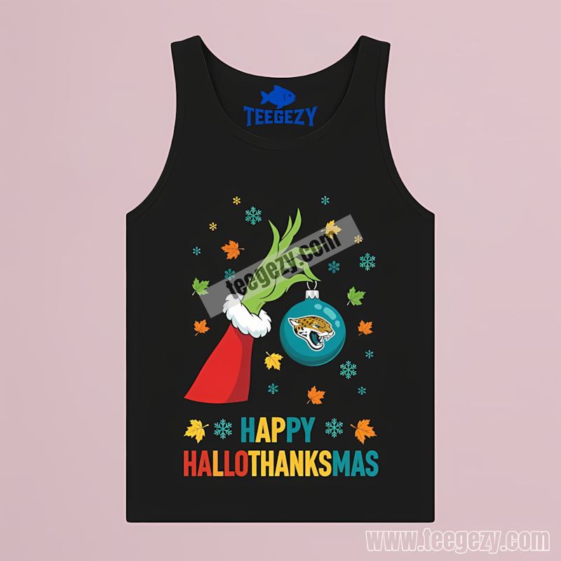 Jacksonville Jaguars Hallothanksmas Celebration Regular Tanktop Jacksonville Jaguars Hallothanksmas Celebration Regular Tanktop