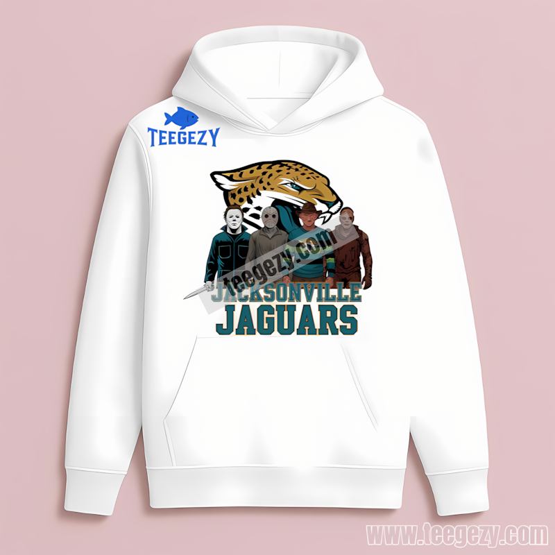 Jacksonville Jaguars Halloween Horror Movie Killers Retro Hoodie Jacksonville Jaguars Halloween Horror Movie Killers Retro Hoodie