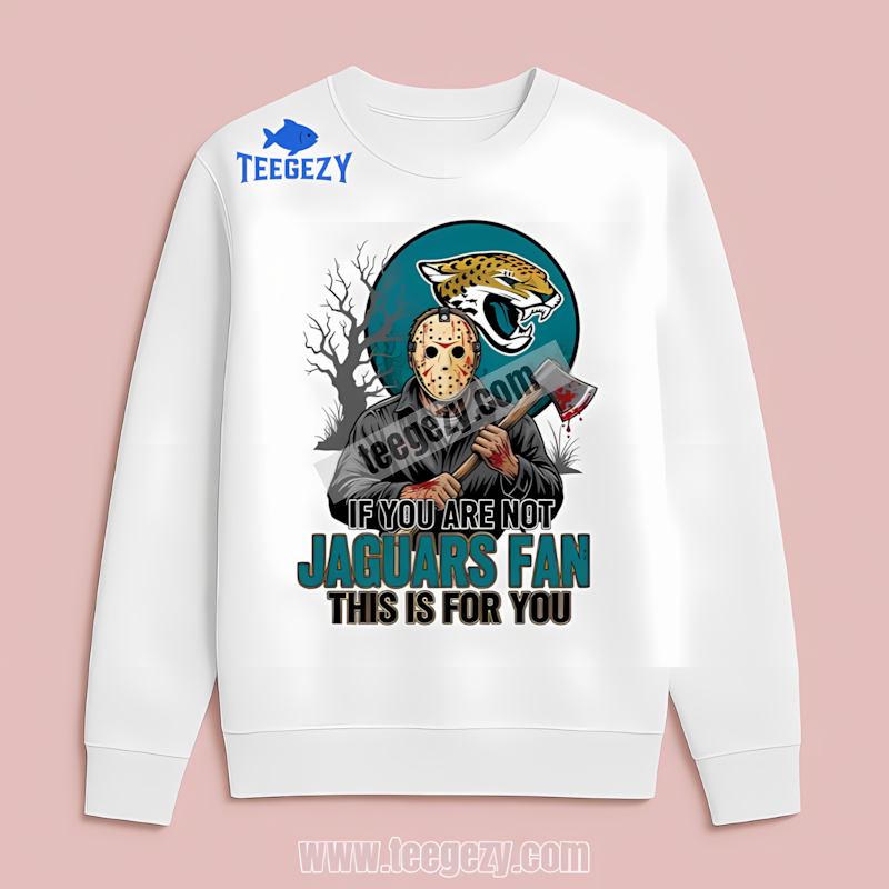 Jacksonville Jaguars Halloween Jason Voorhees Graphic Long Sleeve Jacksonville Jaguars Halloween Jason Voorhees Graphic Long Sleeve