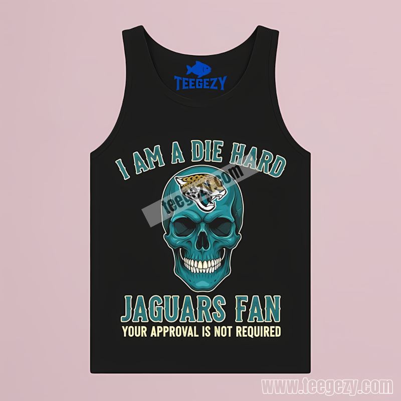 Jacksonville Jaguars Skull Die Hard Fan Retro Tanktop Jacksonville Jaguars Skull Die Hard Fan Retro Tanktop